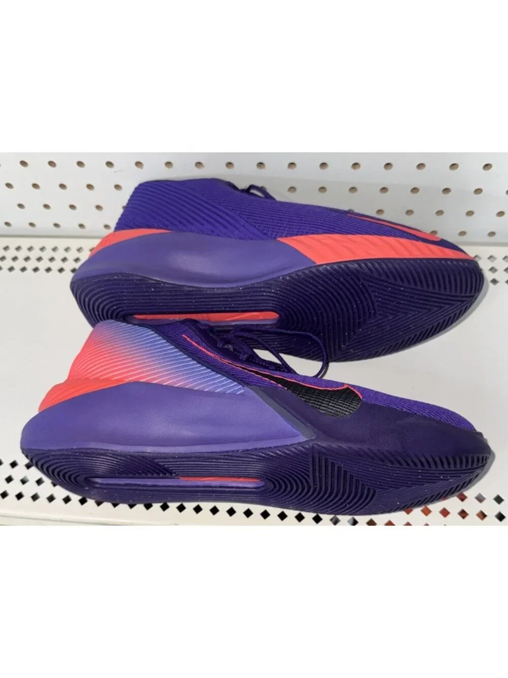 Nike GT Jump Academy Wild Grape Bright Crimson Mens Basketball Shoes Size 10